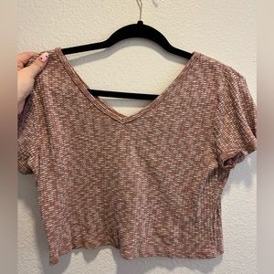 SO Large Pinkish Brown CropTop